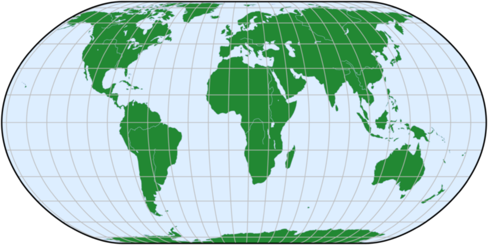 World map in Nell-Hammer projection