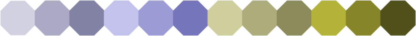 Banded scheme with 12 colours in red-blind vision
