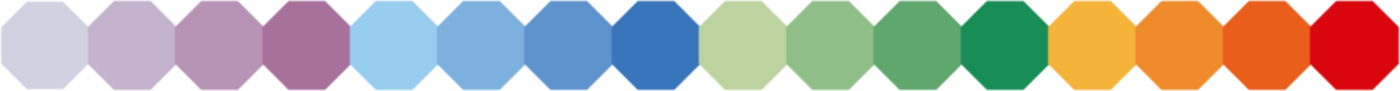 Banded scheme with 16 colours in normal vision