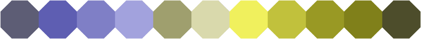 Discrete rainbow scheme in green-blind vision